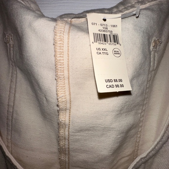 Aerie Cream Soft Denim Overalls – XXL, NWT - Picture 5 of 6
